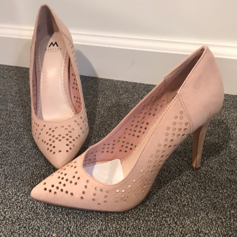 Blush Laser Cut Pumps